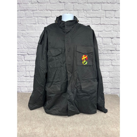 VTG RARE Rothco‎ 6XL Black Field Jacket "Dopeville" Graphic Full Zip NEW - Picture 2 of 10